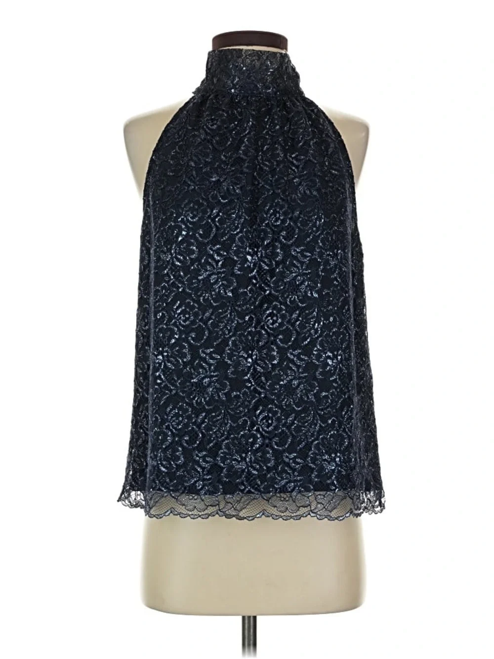 J. Crew Women’s Navy Lace Halter Top